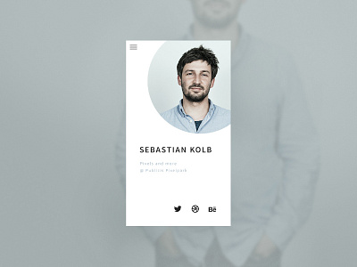 Daily UI #006 User Profile 006 dailyui ui user profile ux webdesign