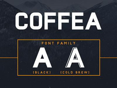 Coffea | Font Family a alphabet coffea coffee cold brew font illustrator type typography