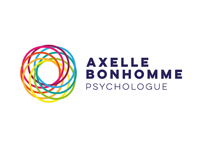 Identité visuelle Axelle Bonhomme, psychologue identity logo psychologist psychologue visual