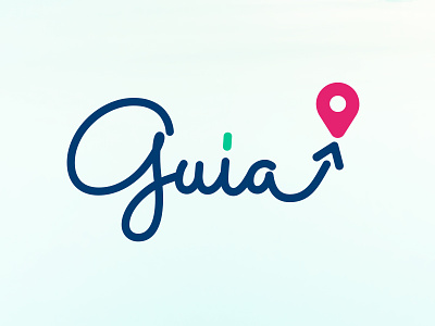 Guia - Wayfinder mobile app app branding design graphic identity logo map mobile path