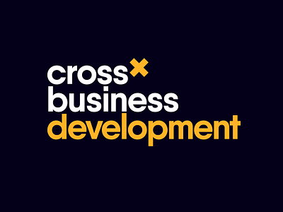 Cross-Business Development logo design brand business cross design development identity logo visual