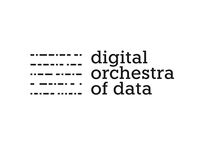 DOOD - Digital Orchestra Of Data logo design brand data design digital logo