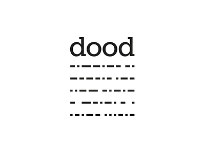 DOOD logo - Condensed brand condensed data design digital logo