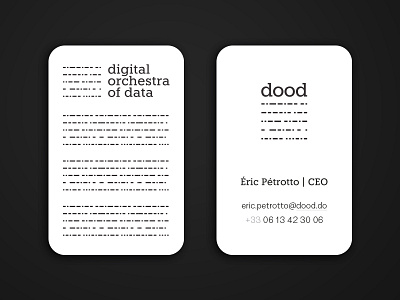 Digital Orchestra Of Data - Business Card