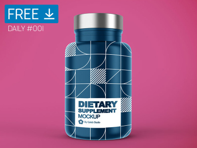 Supplement - Daily Free Mockup #001 business container download free free download freebie mockup psd supplement