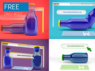 Drink Bottle Website - Daily Free Mockup #007