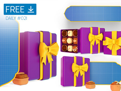 Eid Chocolate Box - Daily Free Mockup #021 business download free free download freebie mockup psd