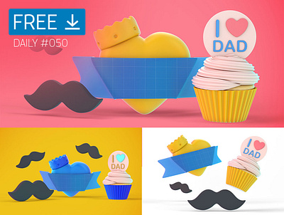 Father's Day Party - Daily Free Mockup #050 business download free free download freebie mockup psd