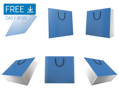 Square Bag - Daily Free Mockup #061 bag business download free free download freebie mockup psd shopping square