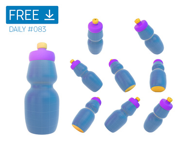 Cartoon Bottle - Daily Free Mockup #083 business download free free download freebie mockup psd