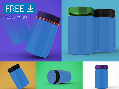 Plastic Jar - Daily Free Mockup #100