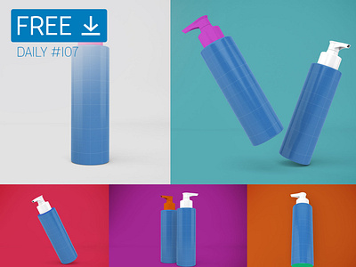 Lotion Pump - Daily Free Mockup #107