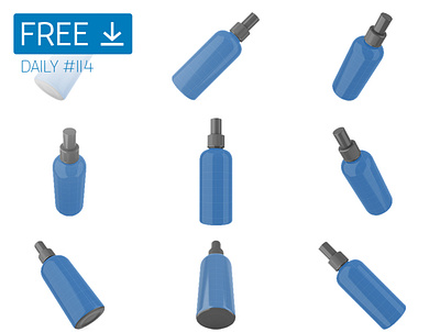 Spray Bottle - Daily Free Mockup #114 business download free free download freebie mockup psd