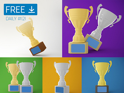 Trophy Cup - Daily Free Mockup #121 business download free free download freebie mockup psd trophy