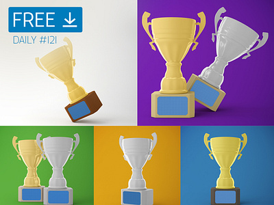 Trophy Cup - Daily Free Mockup #121