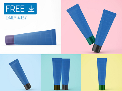 Hand Cream Tube - Daily Free Mockup #137