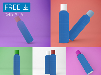 Cosmetic Bottle - Daily Free Mockup #144