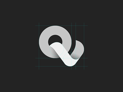 QV logo logotype mark monogram symbol letter