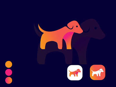 Dog logo concept vector ui logo illustration identity icon graphic design design branding brand