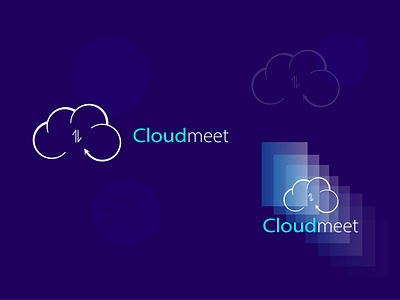 cloud logo / minimal logo / vector logo / logo folio / logo type