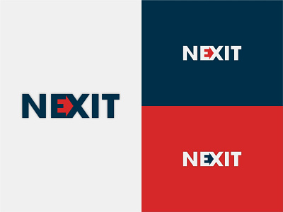 Nexit, Real Estate design logo. branding design graphic design logo realestate
