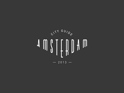 Amsterdam (logo) amsterdam city guide identity logo travel typeface typography
