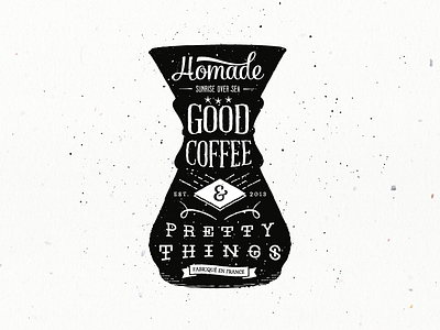 Hømade Coffee chemex coffee handwriting illustration lifestyle logo luv studio motion design sunrise over sea typography vidéo vinslev