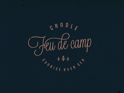 Feu de camp - Candle campfire candle logo