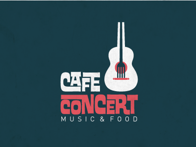 Café Concert café concert food fork gig guitar music restaurant