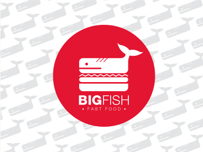 Big Fish - Fast food burger fastfood fish restaurant sandwich whale