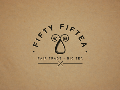 Fifty Fiftea (logo) bio fair tea trade vinslëv