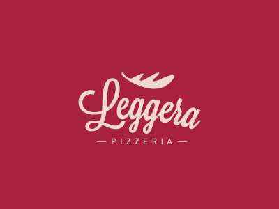 Leggera Pizzeria food identity italian logo losttype pizza pizzeria restaurant rocket salad vinslev vinslëv