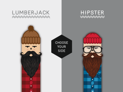 Lumberjack X Hipster beard fashion hipster illustration lumberjack shirt vinslev vinslëv