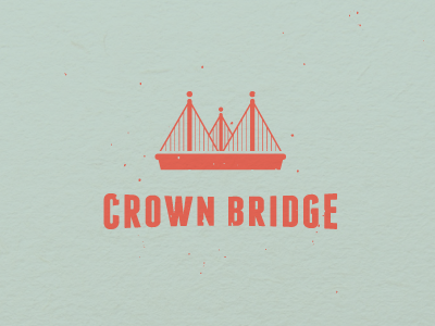 Crown Bridge bridge crown logo logotype losttype vinslev vinslëv vintage