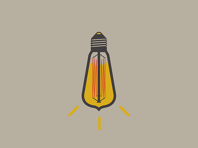 The Mustard Bulb ampoule bulb condiment edison food icon light logo moutarde mustard sauce
