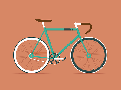 Fixie bike boho city fixie hipster icon logo paris parisian vinslev vinslëv vintage vélo
