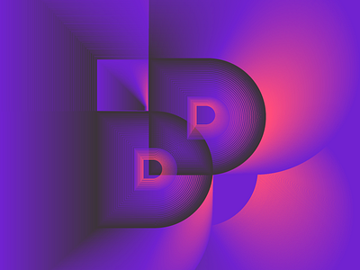 Type D 36days 36daysoftype color design gradient illustration sebastianarteaga vector