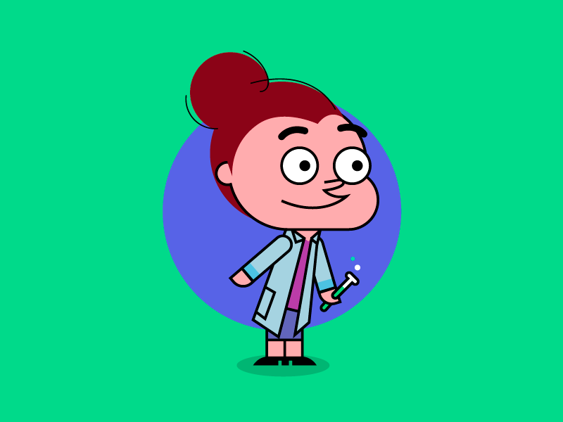 Child scientist 2 girlscientist girl scientist science characterdesign character art illustration color character