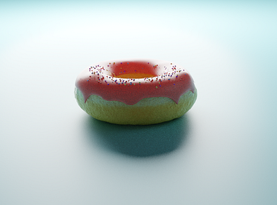 3D Donut 3d 3d model design dribbble