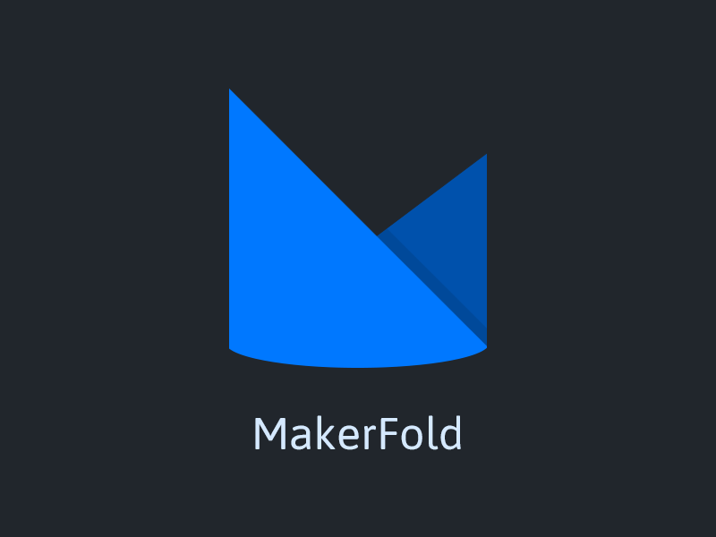 Makerfold blue flat fold gif logo maker red superduperawesome