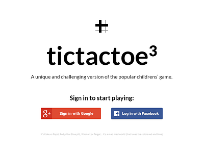Tictactoe - Welcome