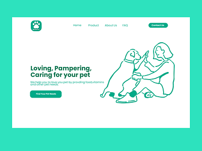 MeowieVet UI Landing Page app landiingpage webdesign