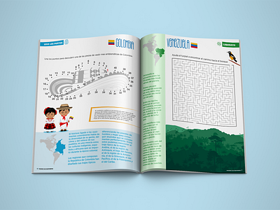 Puzzle book colombia design editorial illustration mockup puzzle game puzzles venezuela