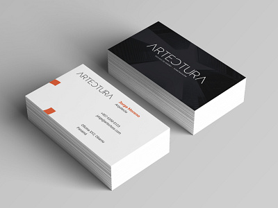 Artectura branding business card design logo
