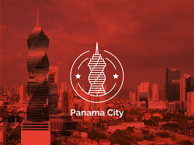 Panama City city badge design
