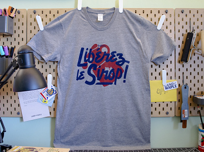 Libérez le Sirop! (Free the Syrup!) Shirt lettering maple maple syrup shirt design