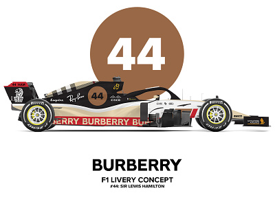 Burberry F1 Livery Concept burberry car design concept art f1 formula 1 livery