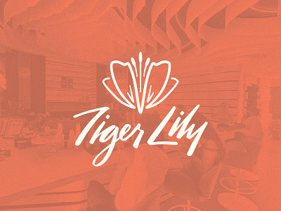Tiger Lily Cafe Branding branding cafe coffee flower lettering lily logo tiger