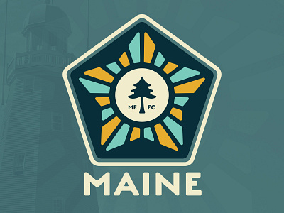 Maine FC Crest Concept branding crest football maine portland soccer