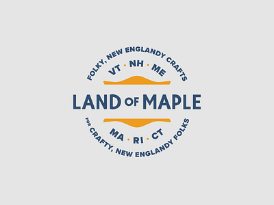 Land of Maple Badge badge design branding identity